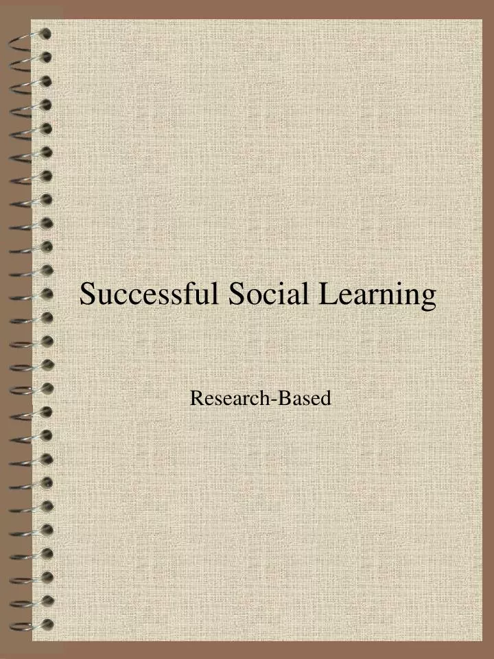 successful social learning