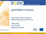 gLite/EGEE in Practice - slide 1