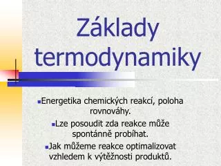 z klady termodynamiky