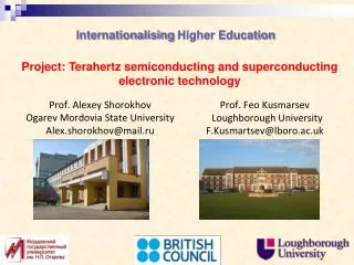 Internationalising Higher Education