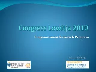 Congress Lowitja 2010