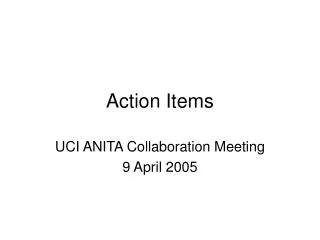 Action Items