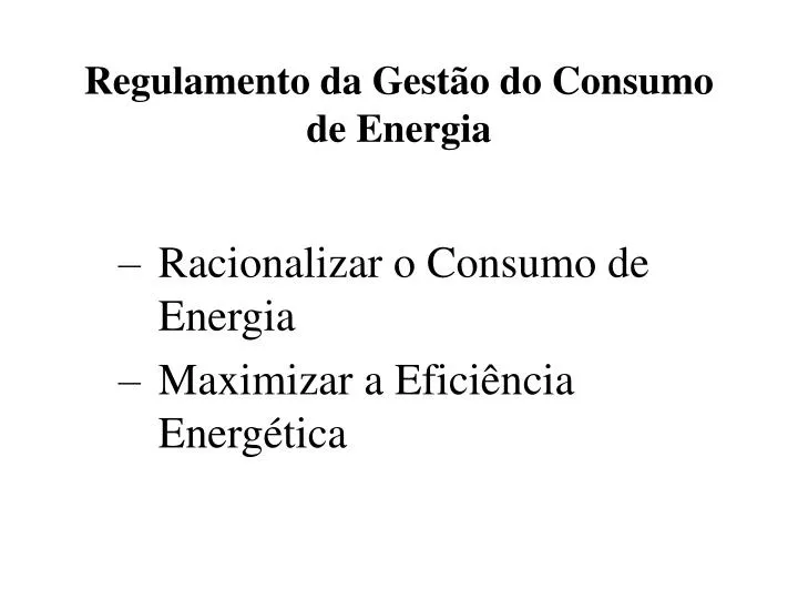 regulamento da gest o do consumo de energia
