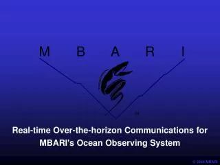 Real-time Over-the-horizon Communications for MBARI's Ocean Observing System