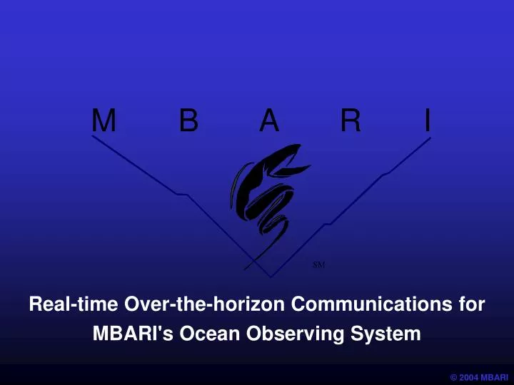 real time over the horizon communications for mbari s ocean observing system