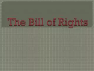 the bill of rights