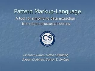 Pattern Markup-Language