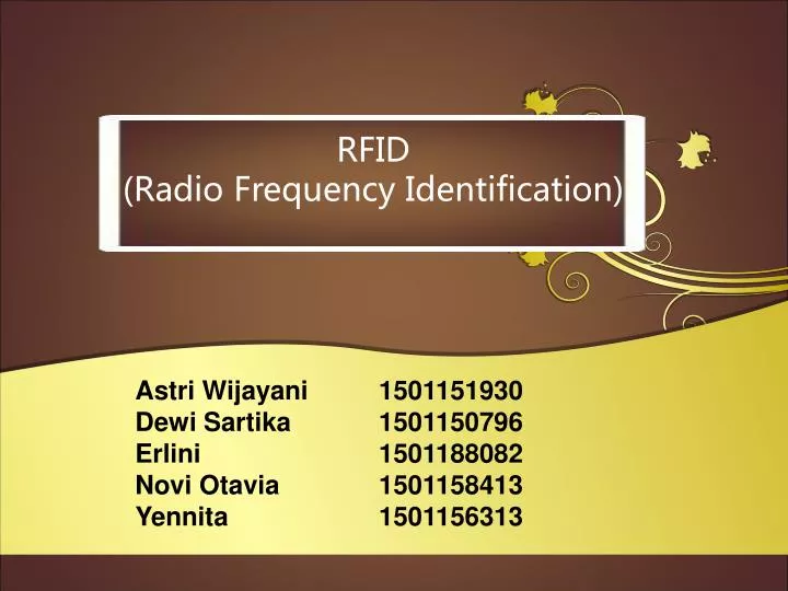 PPT - RFID (Radio Frequency Identification) PowerPoint Presentation ...