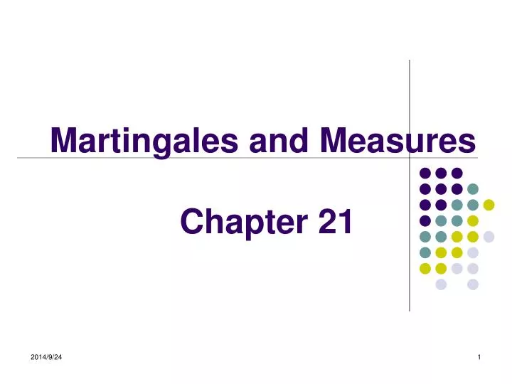 martingales and measures chapter 21