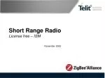 Short Range Radio License free – ISM - slide 1