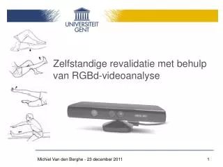 zelfstandige revalidatie met behulp van rgbd videoanalyse