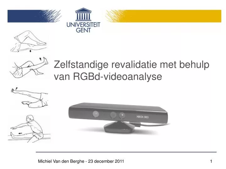 zelfstandige revalidatie met behulp van rgbd videoanalyse