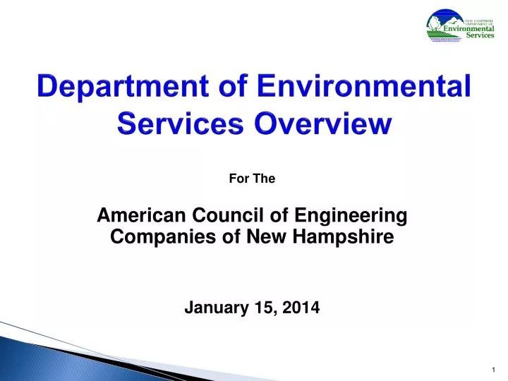 department of environmental services overview