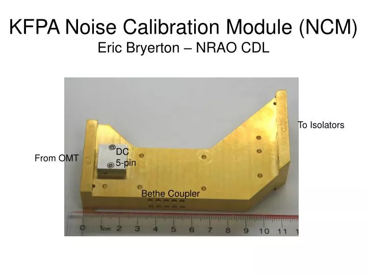 kfpa noise calibration module ncm eric bryerton nrao cdl