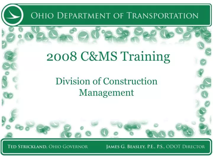 2008 c ms training