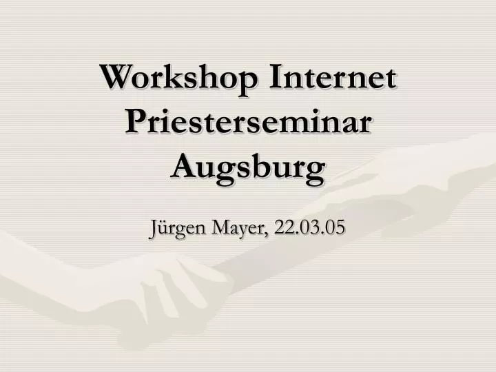 workshop internet priesterseminar augsburg