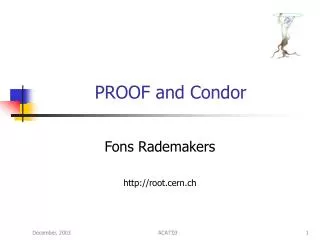 PROOF and Condor