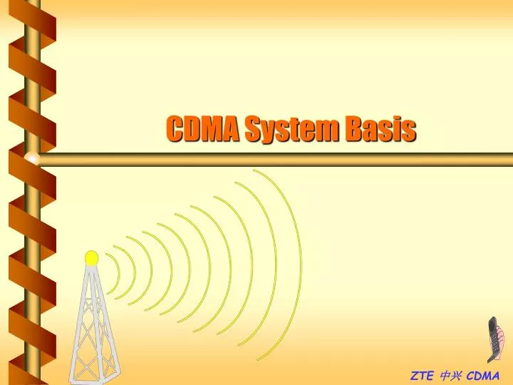 cdma system basis