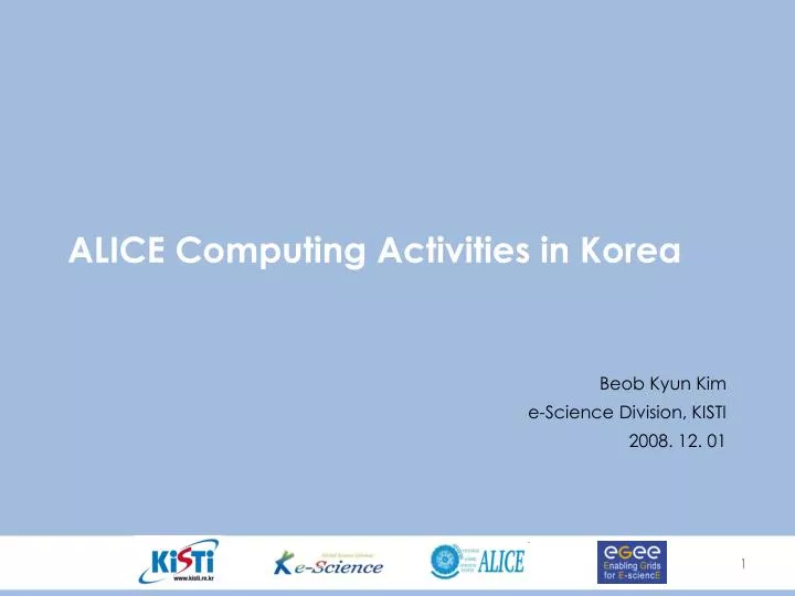alice computing activities in korea