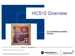 HCS12 Overview