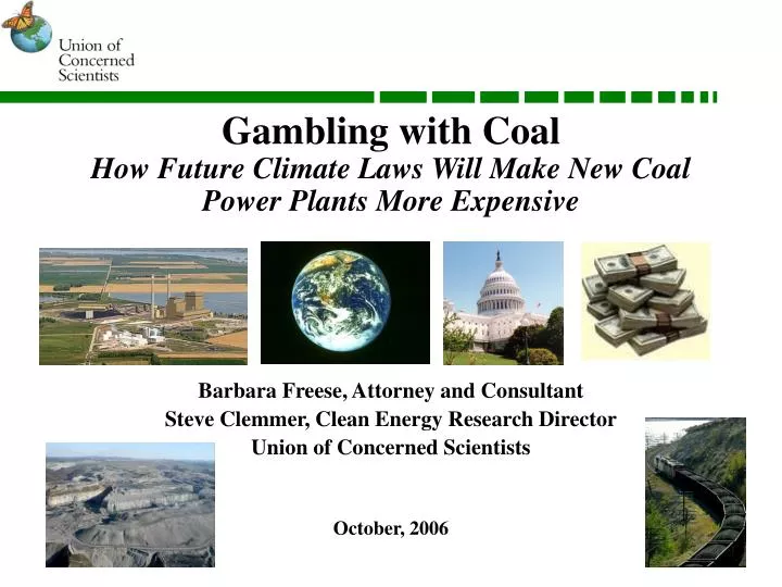 gambling with coal how future climate laws will make new coal power plants more expensive