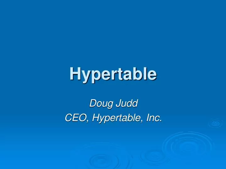 hypertable