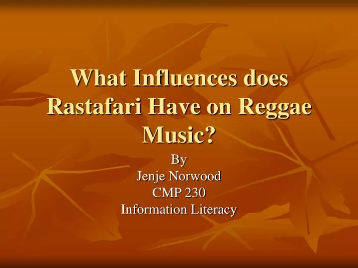 what influences does rastafari have on reggae music