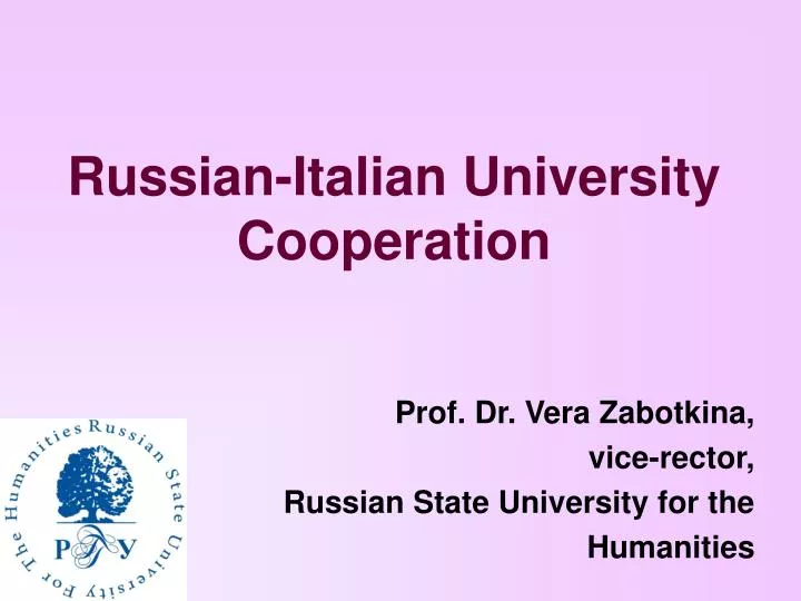 russian italian university cooperation