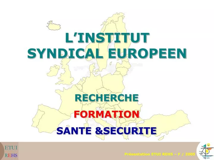 l institut syndical europeen