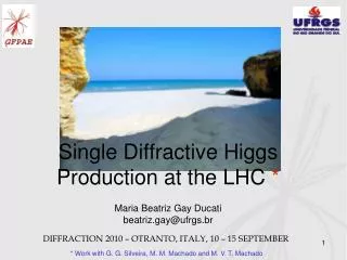 Single Diffractive Higgs Production at the LHC *