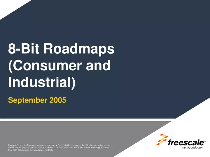 8 bit roadmaps consumer and industrial