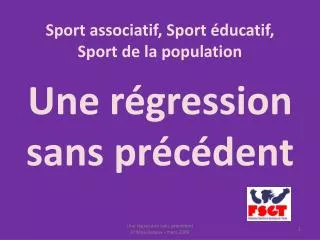 une r gression sans pr c dent