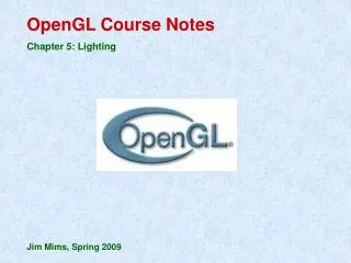 OpenGL Course Notes Chapter 5: Lighting
