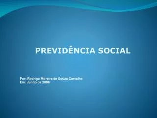 previd ncia social