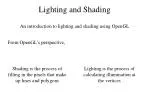Lighting and Shading - slide 1
