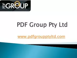 PDF Group Pty Ltd