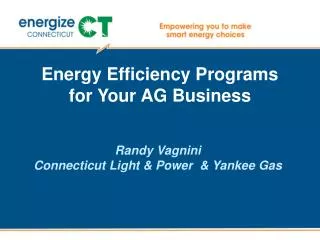 Energy Efficiency Programs for Your AG Business