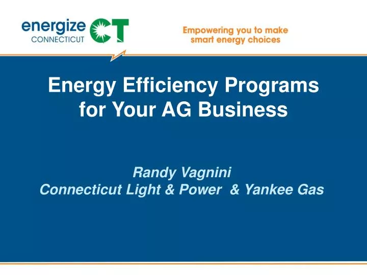 energy efficiency programs for your ag business