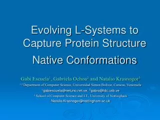 Evolving L-Systems to Capture Protein Structure Native Conformations