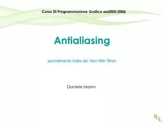 antialiasing parzialmente tratto da han wei shen
