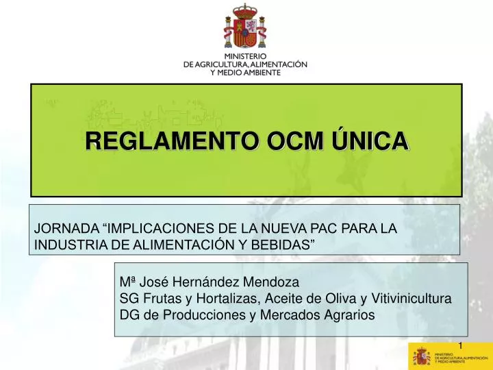 reglamento ocm nica