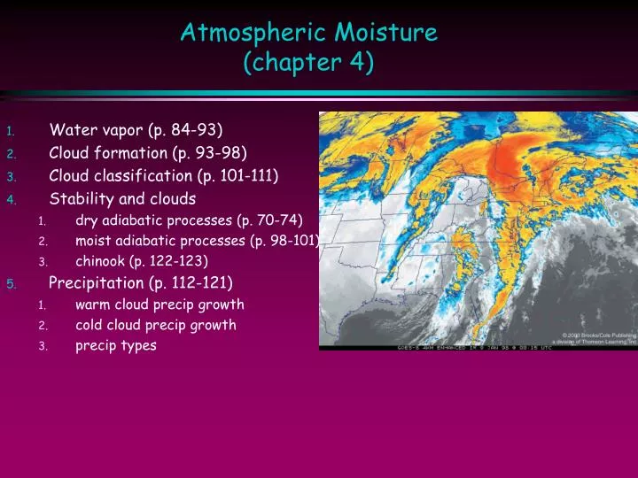 atmospheric moisture chapter 4