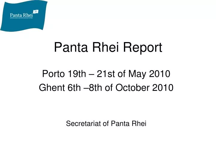 panta rhei report