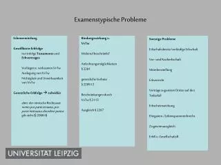 examenstypische probleme
