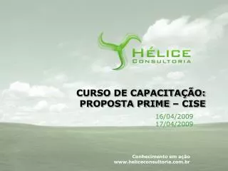 curso de capacita o proposta prime cise