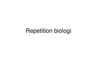 repetition biologi