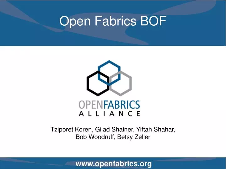 open fabrics bof