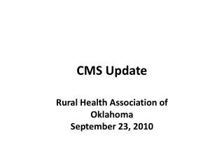 CMS Update