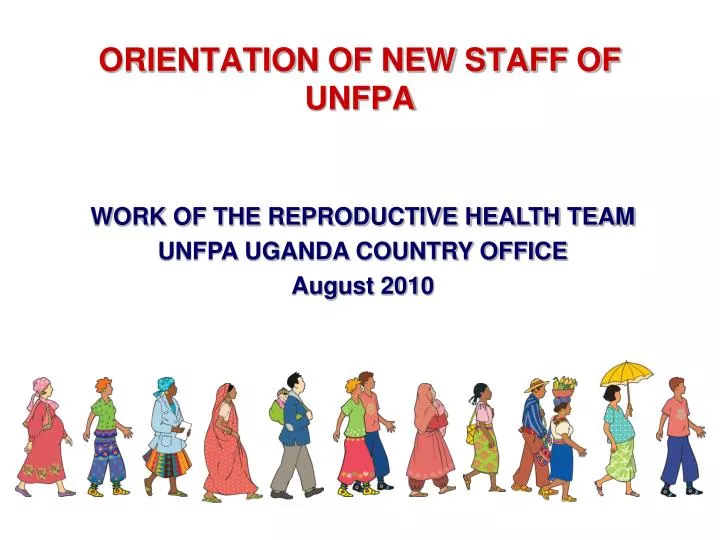 orientation of new staff of unfpa