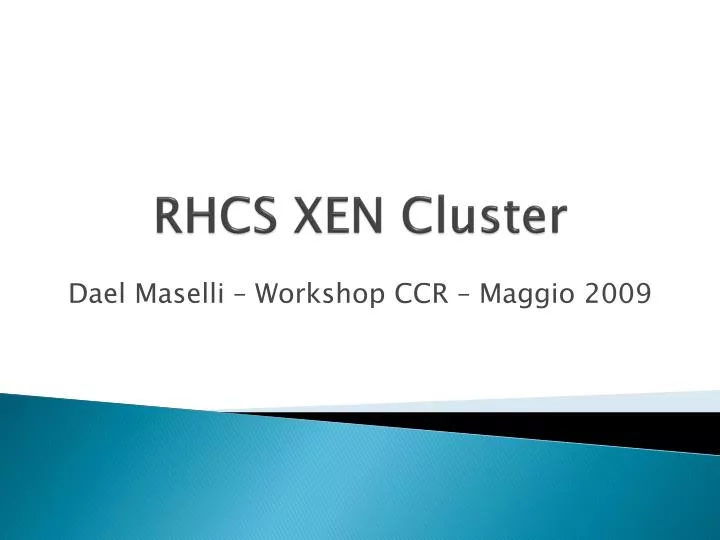 rhcs xen cluster